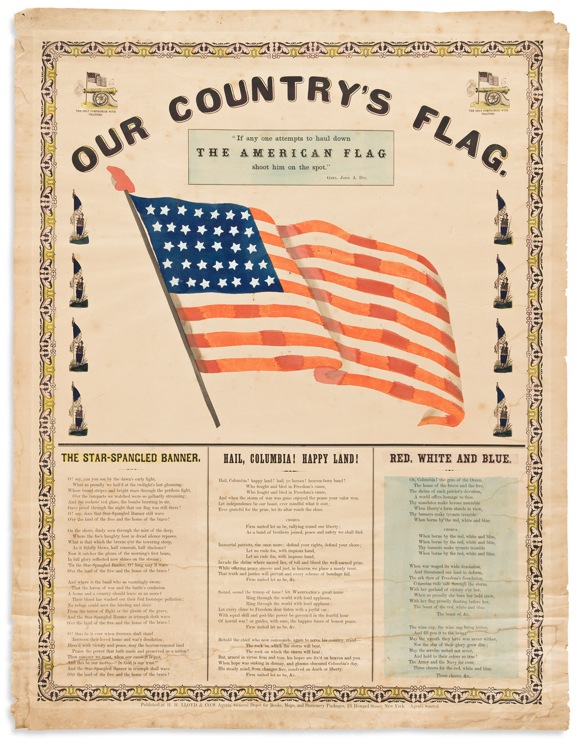 (CIVIL WAR.) Our Country’s Flag: If Anyone Attempts to Haul Down the American Flag, Shoot Him on the Spot.”